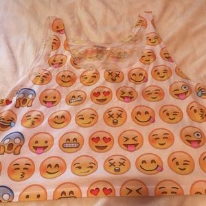 Emoji crop top